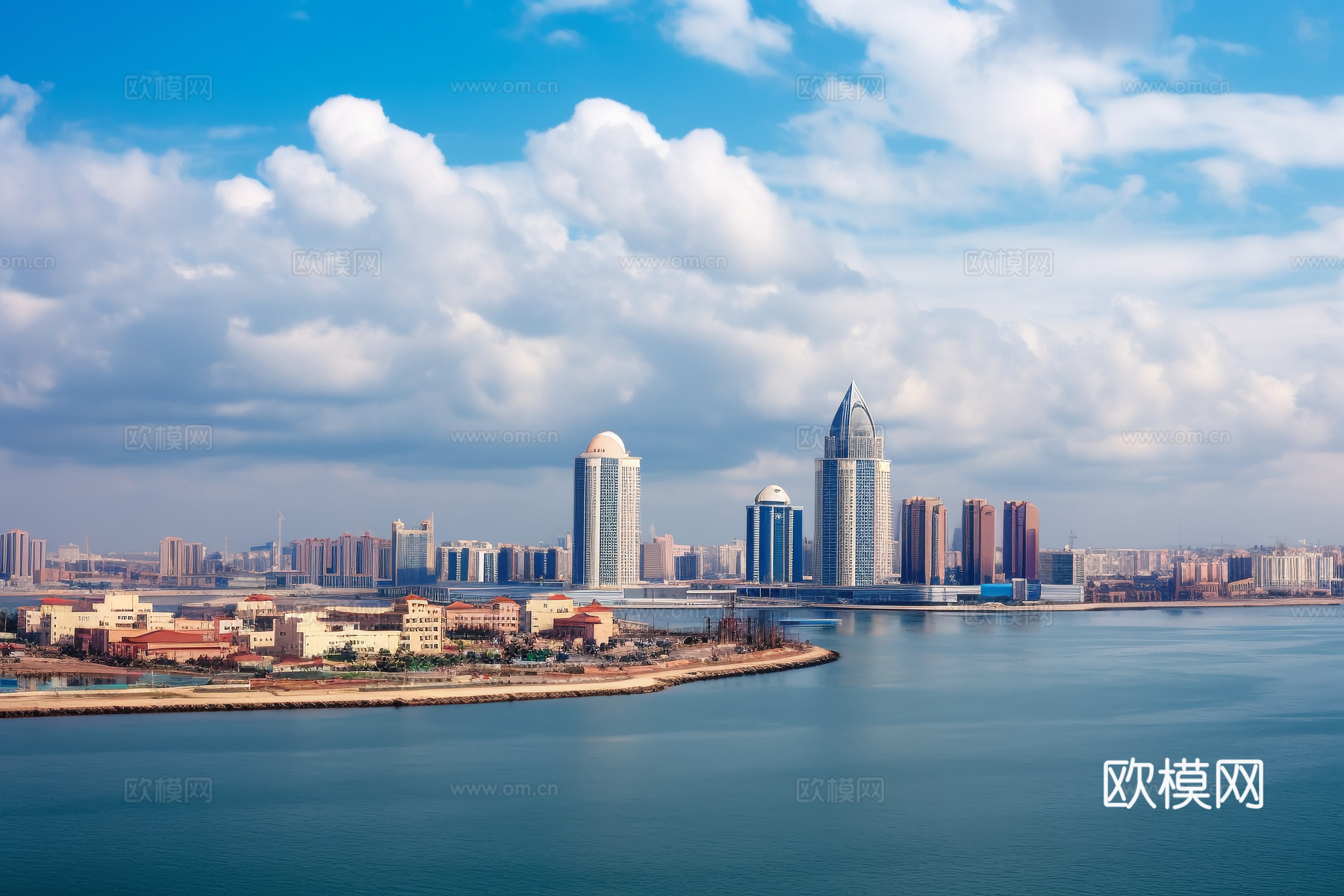 城市海景  外景贴图  环境贴图