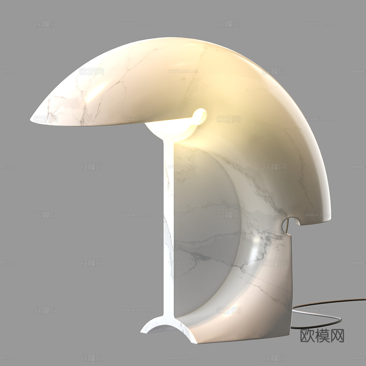 现代简约台灯 台灯 简约台灯 灯  书房台灯 灯3d模型