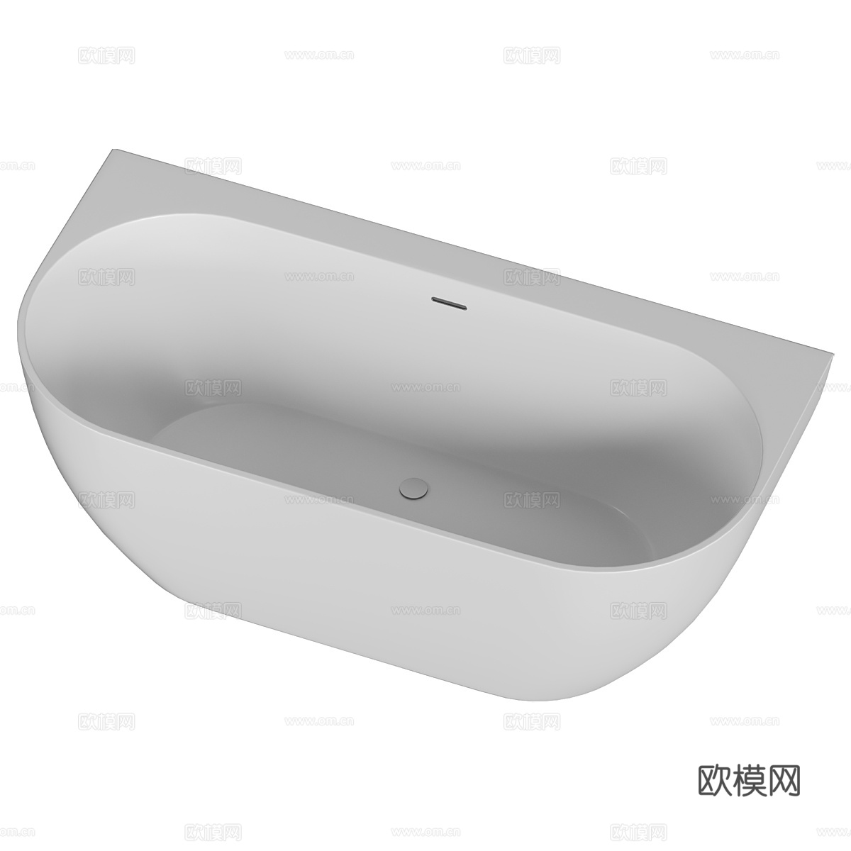 陶瓷浴缸 壁挂式浴缸3d模型