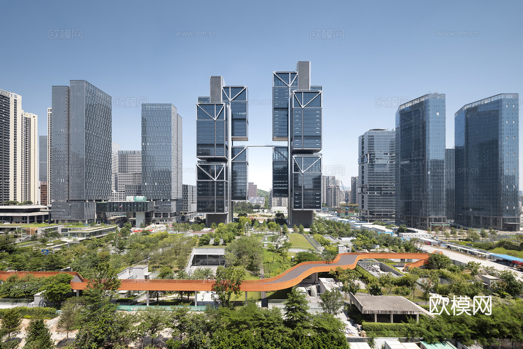 白天城市外景  外景贴图  环境贴图