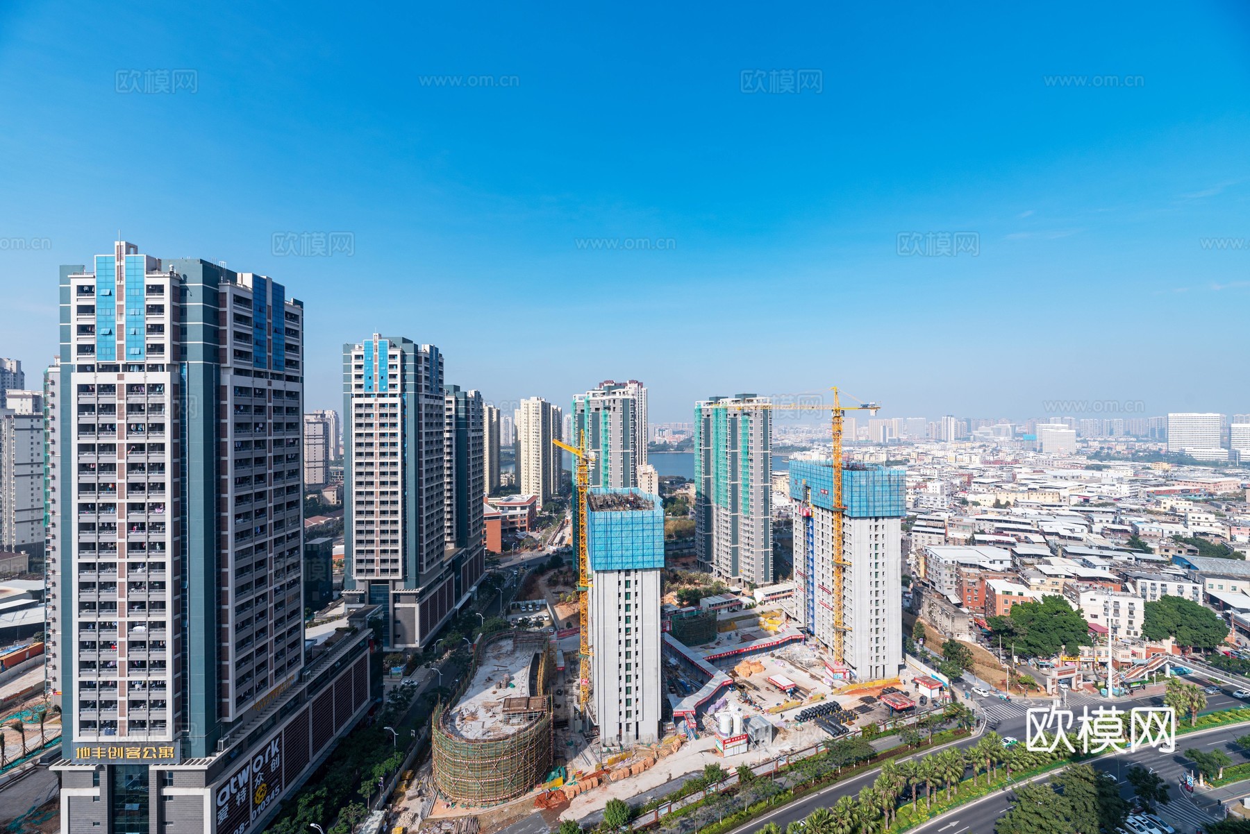 白天城市外景  外景贴图  环境贴图