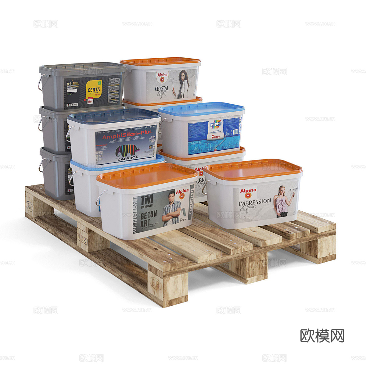 收纳箱 塑料收纳箱 塑料箱3d模型