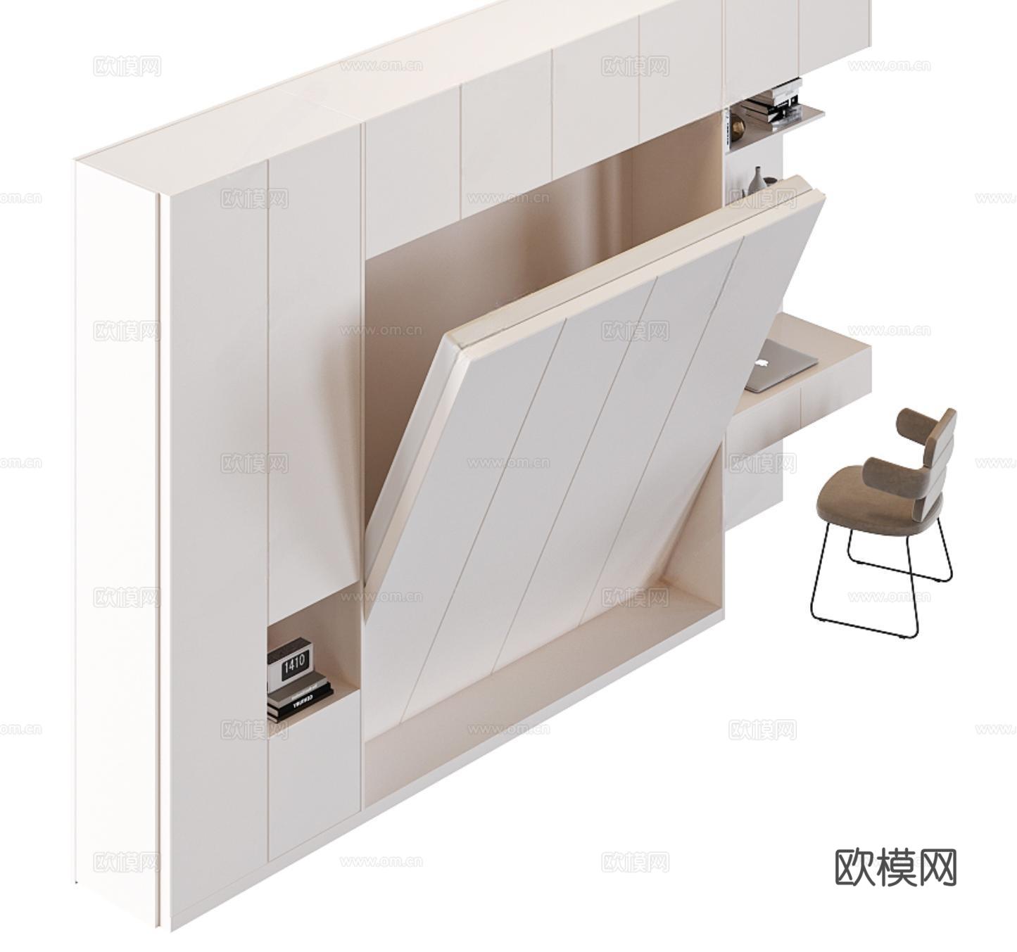 现代折叠床su模型