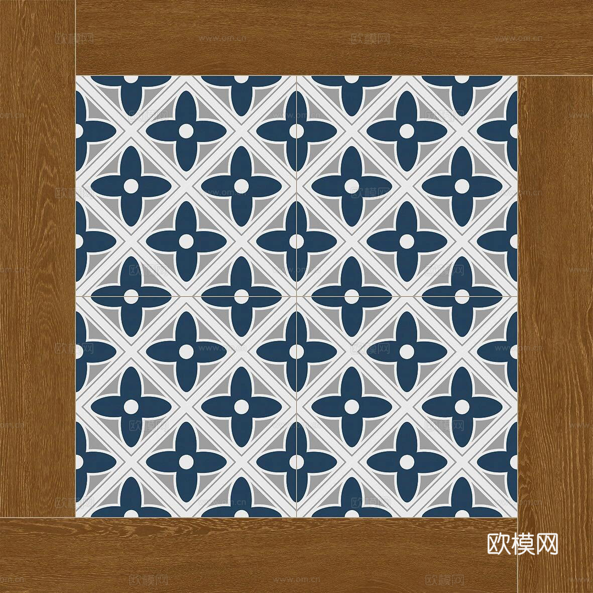 中古风木纹花砖