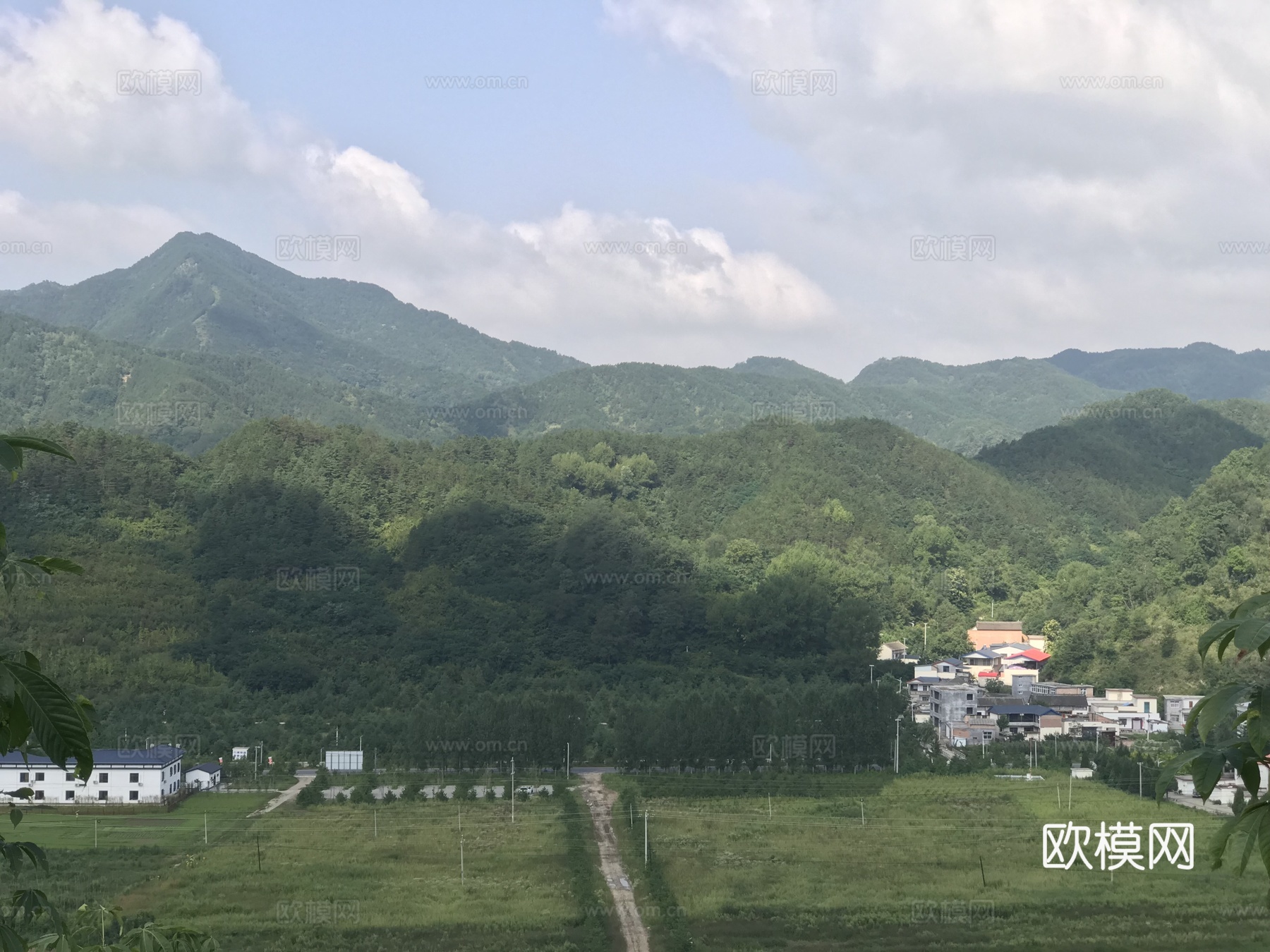 乡村外景 乡村田园街道