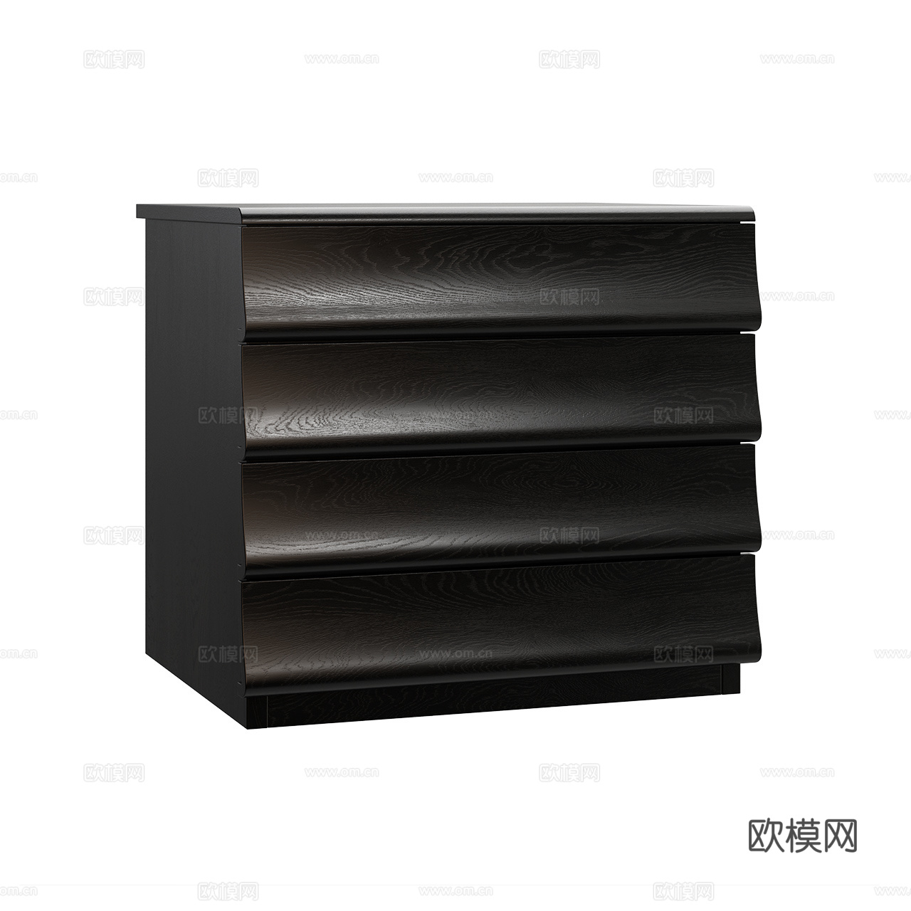 Bolzan 复古床头柜 装饰柜 边柜 木柜 简约床头柜3d模型