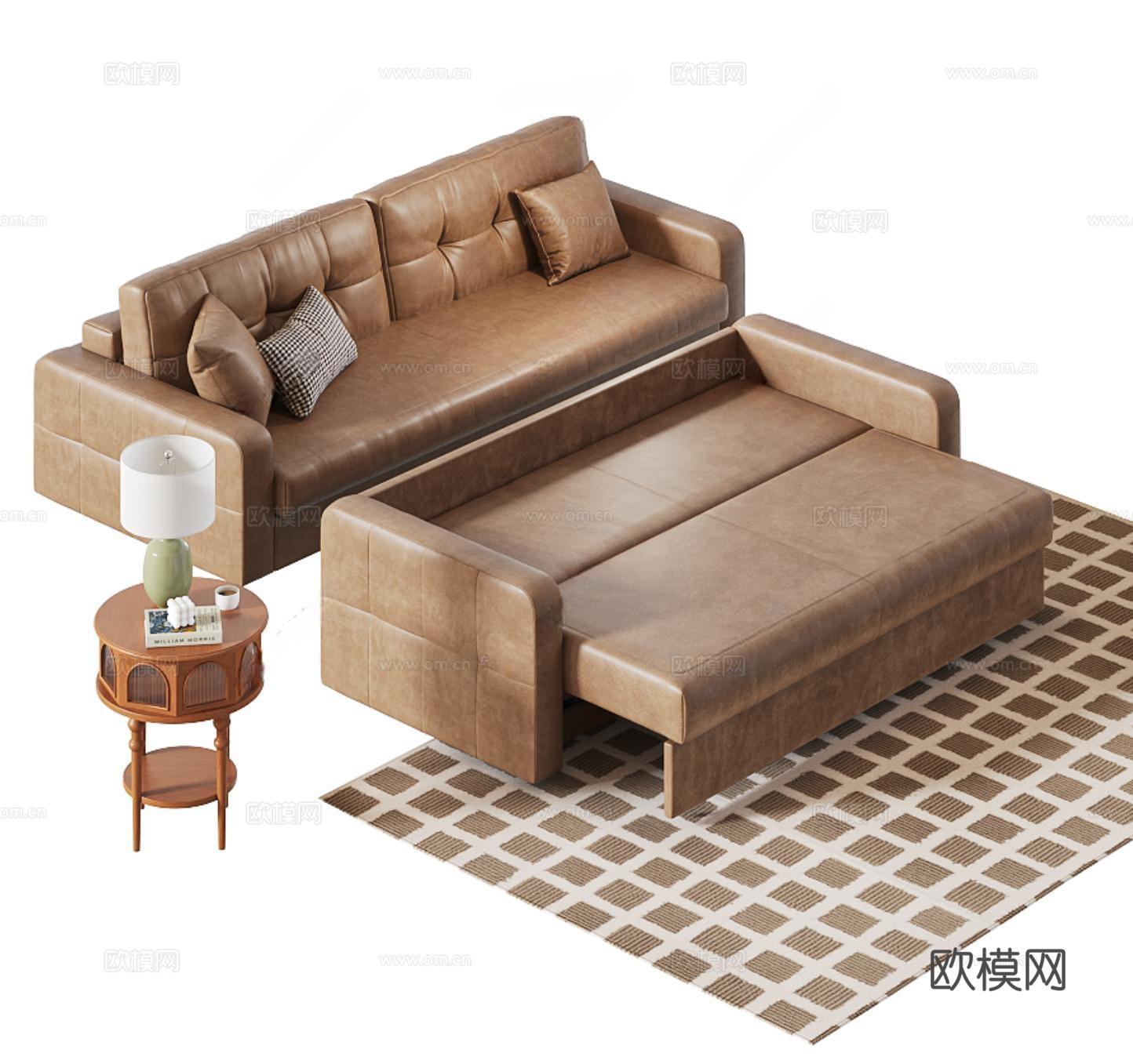 现代折叠床3d模型