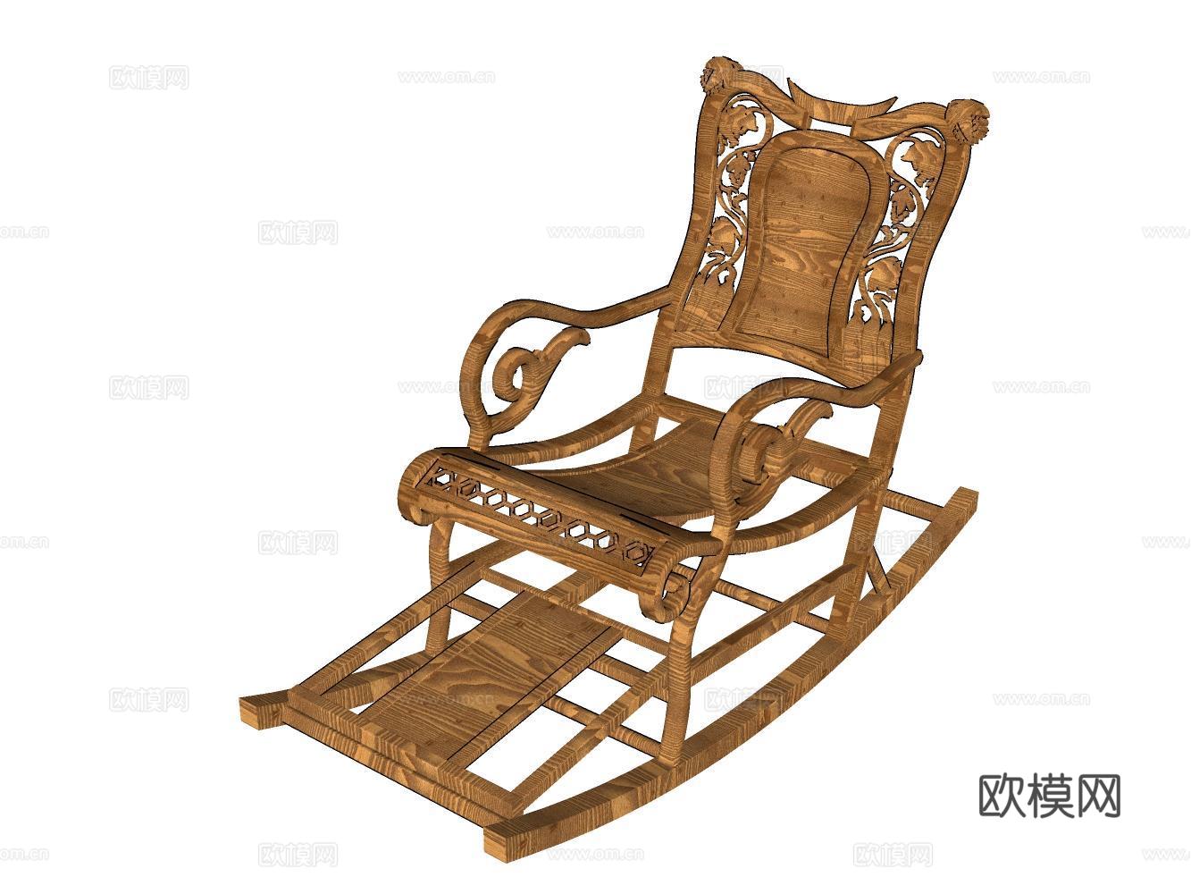 老爷椅su模型下载（渲染图2）
