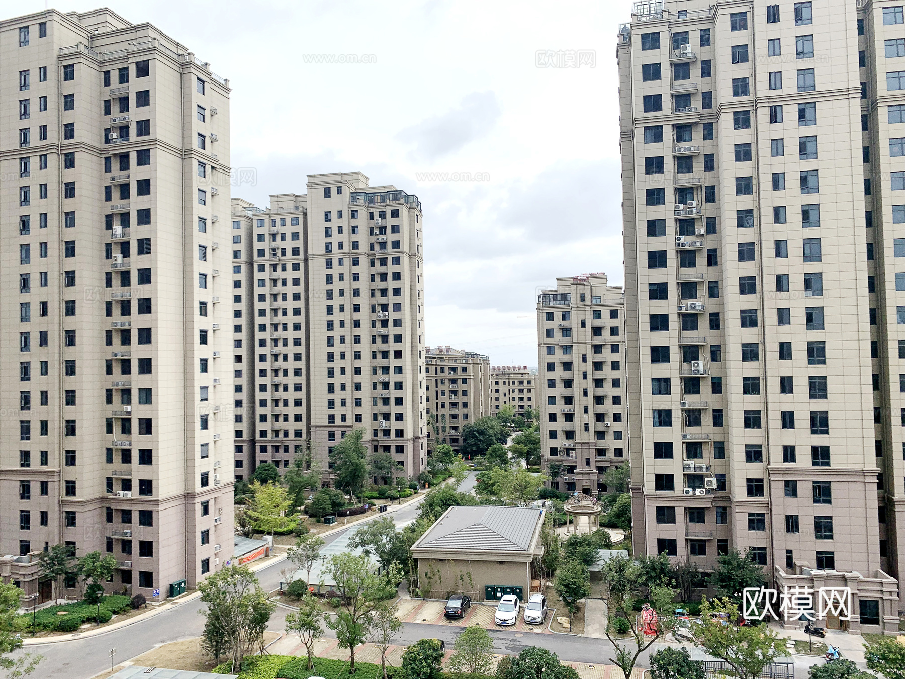白天城市外景  都市街道外景