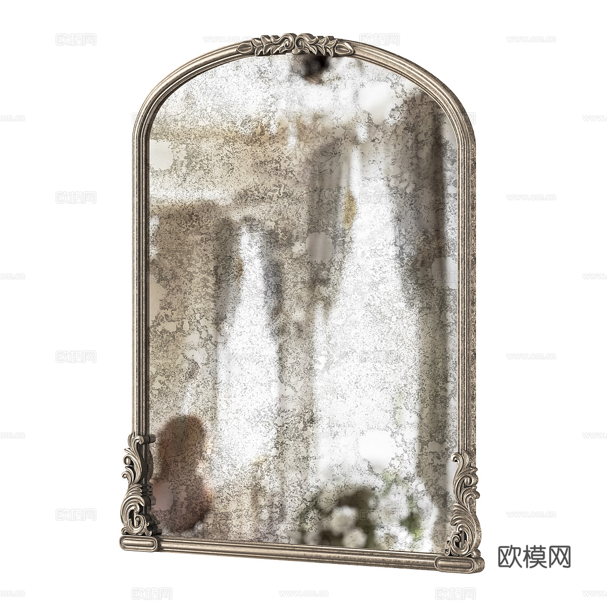 法式复古装饰镜3d模型