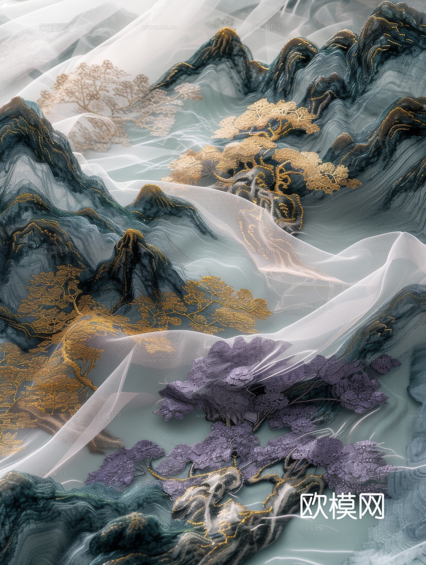 国风山水壁纸壁画