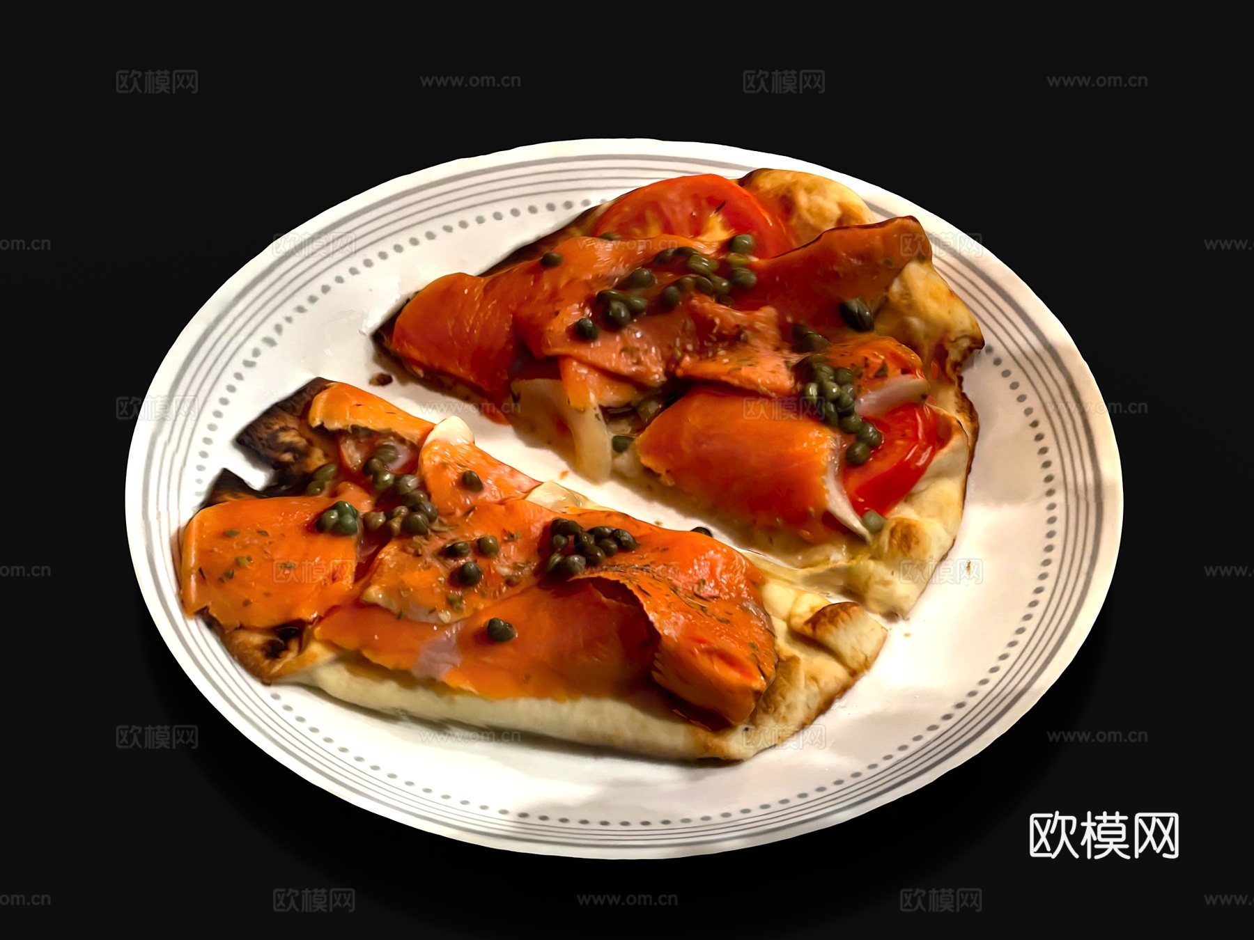 三文鱼 快餐 食物  美食 餐饮 食品3d模型