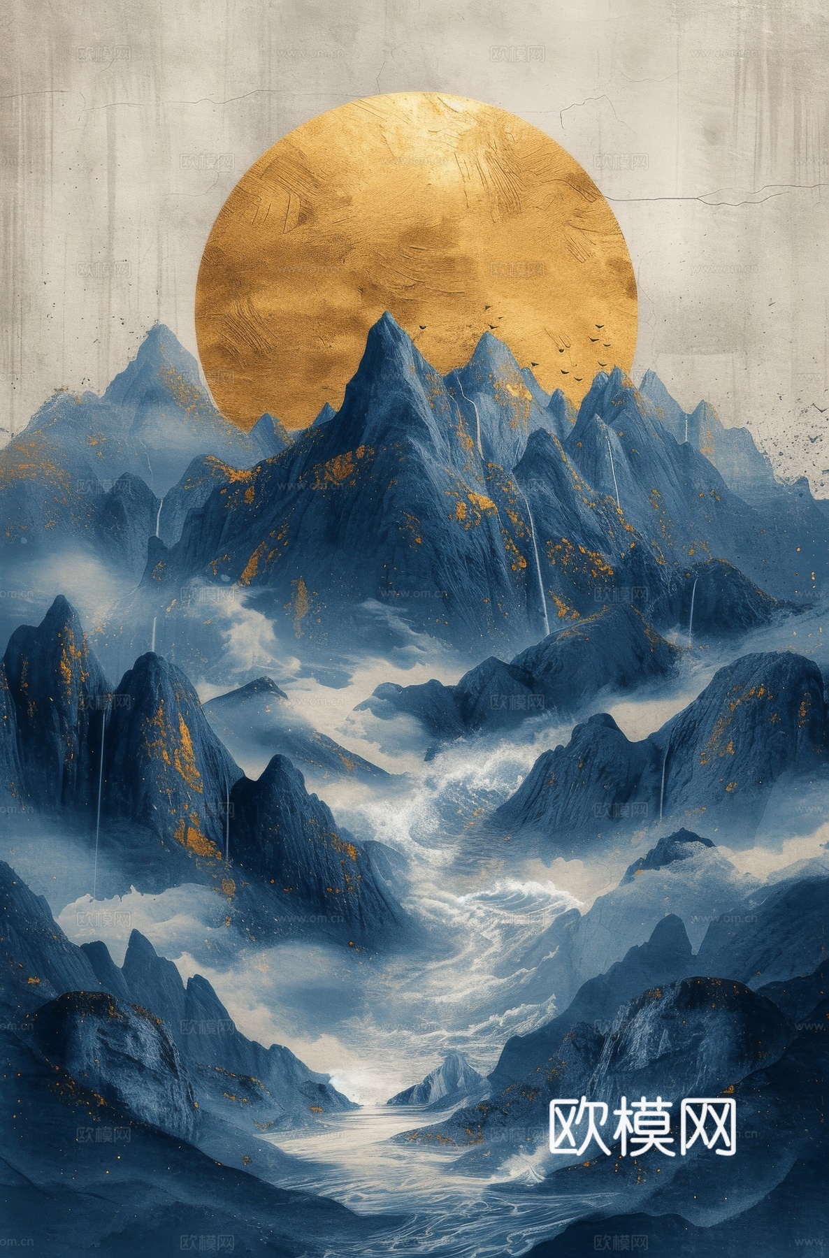 国风山水壁纸壁画