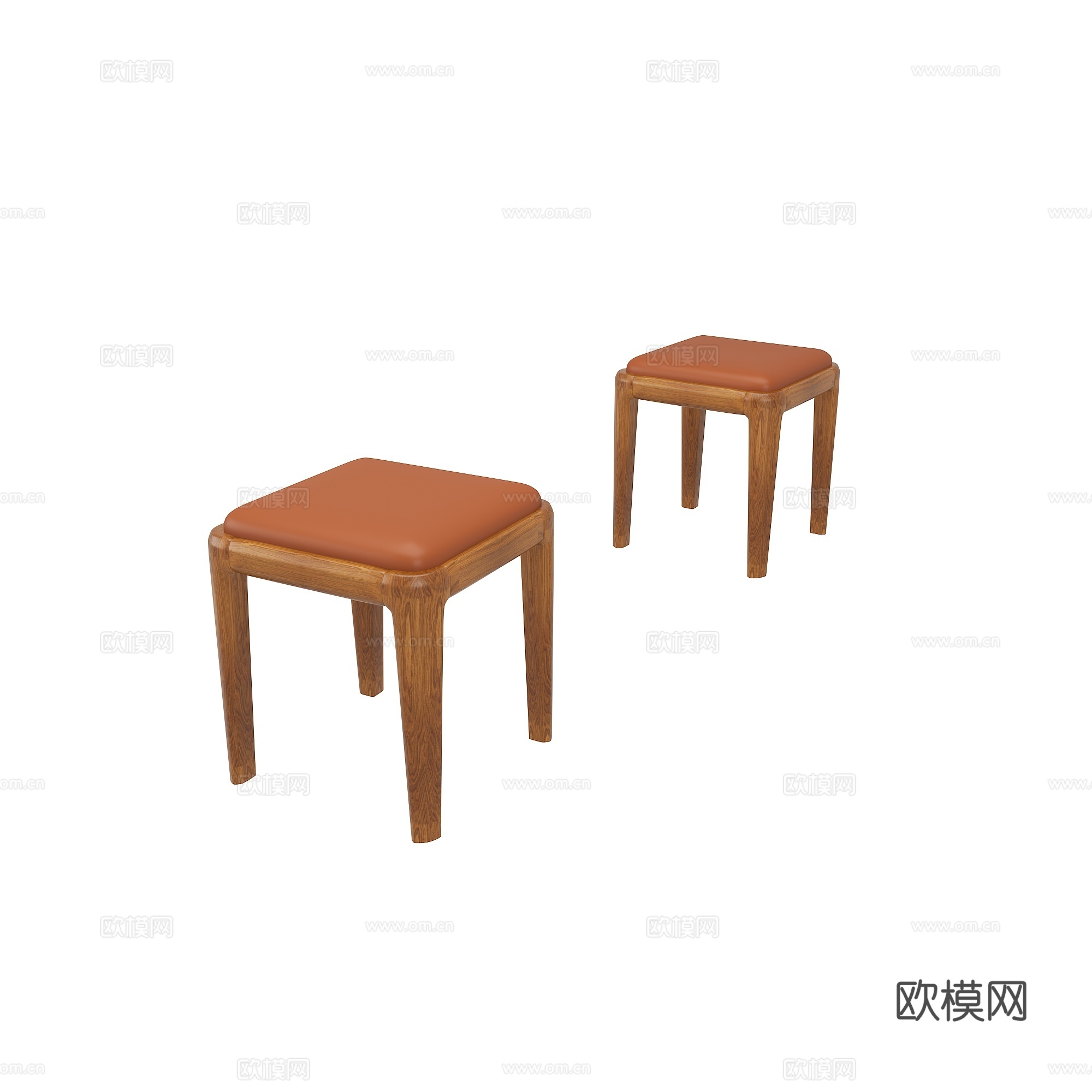 复古小凳子3d模型