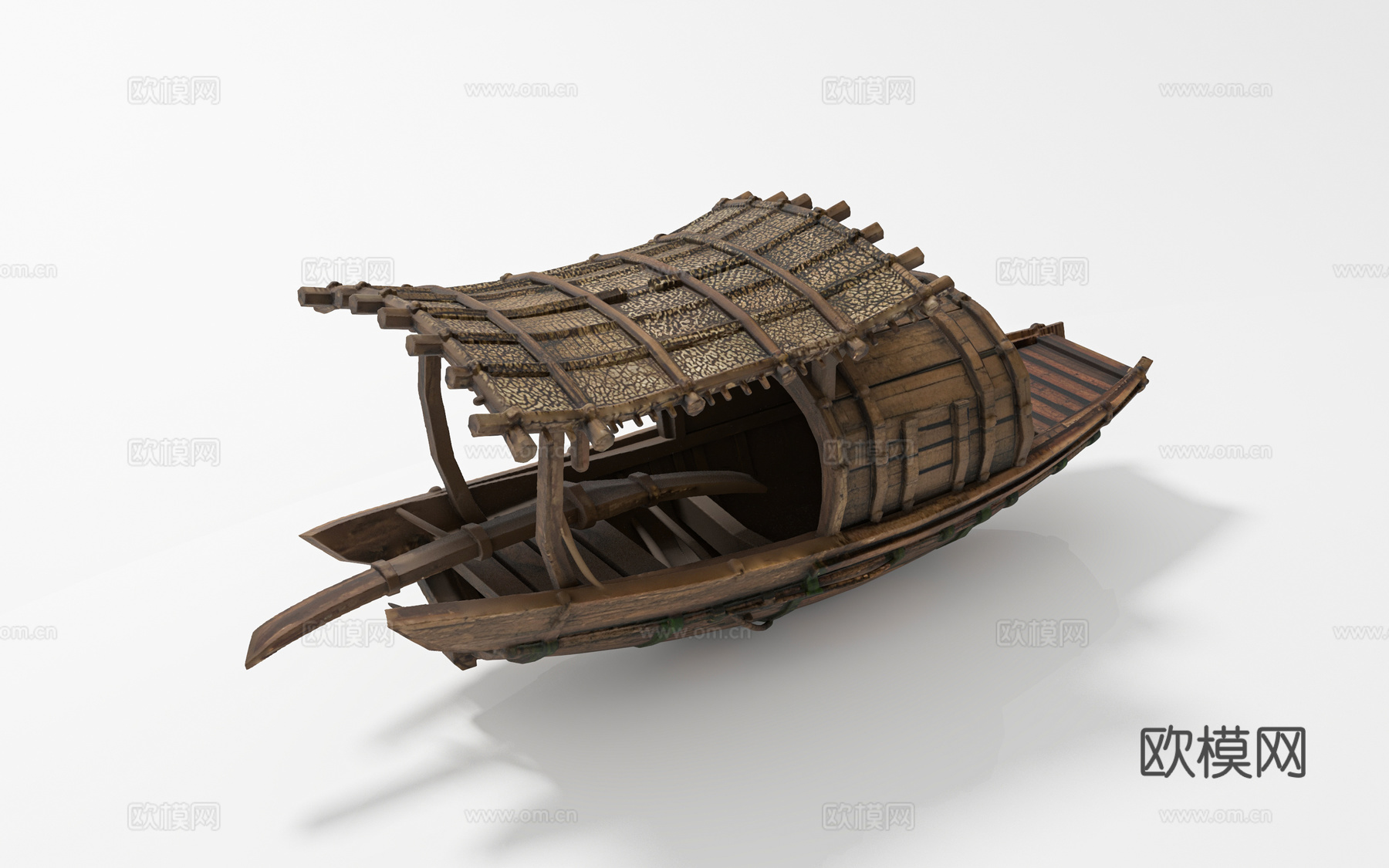 木船小船 水路交通 船只渔船 孤舟泛舟 展览展示 美陈道具3d模型