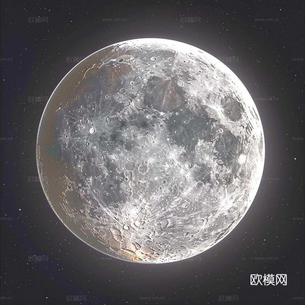 月球灯星球月亮陨石表表面