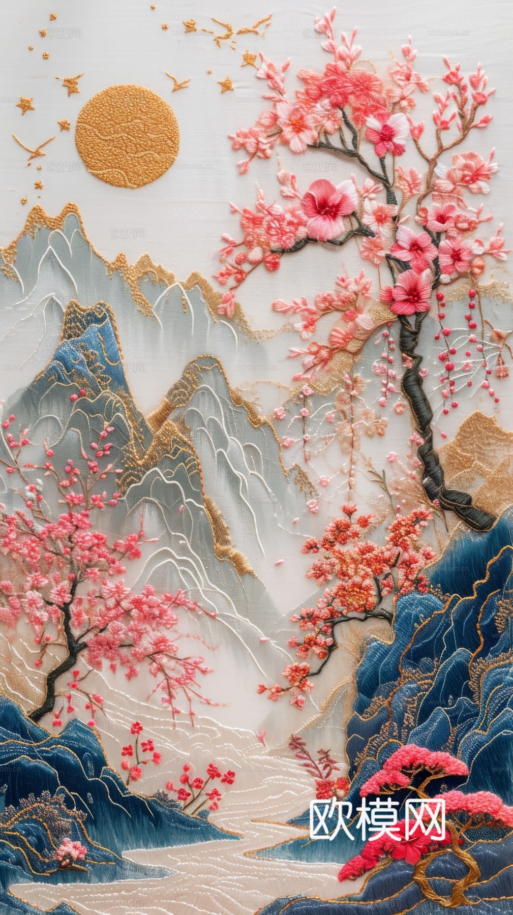 国风山水壁纸壁画