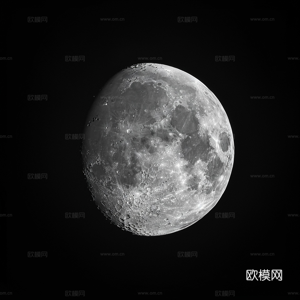 月球灯星球月亮陨石表表面