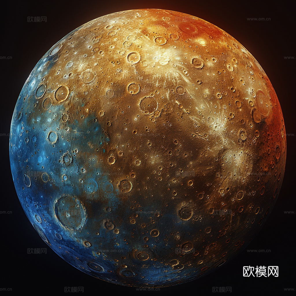 月球灯星球月亮陨石表表面