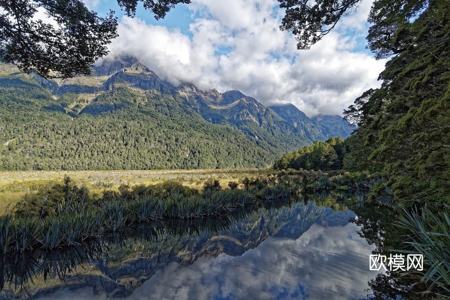 湖泊风景  山水风景