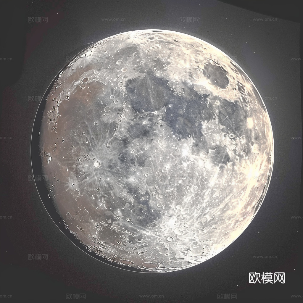 月球灯星球月亮陨石表表面