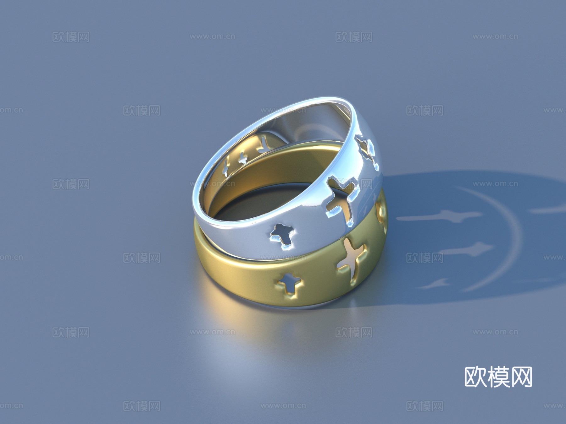 金手镯 珠宝首饰3d模型