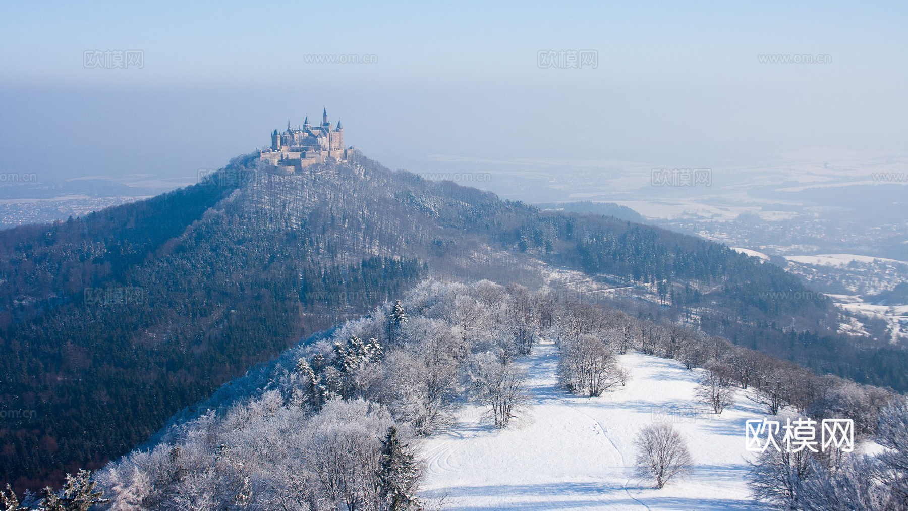 雪山风景  雪景
