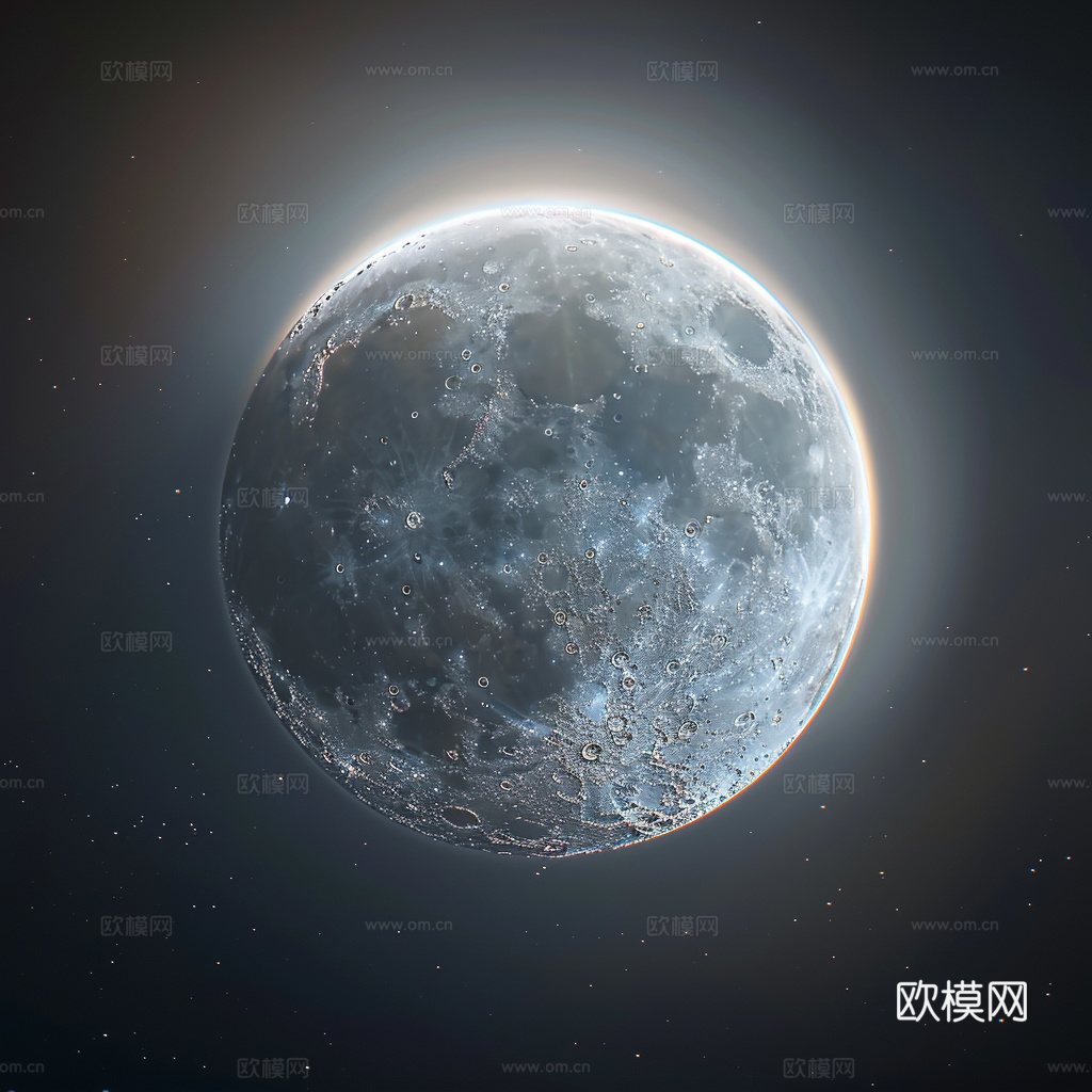 月球灯星球月亮陨石表表面