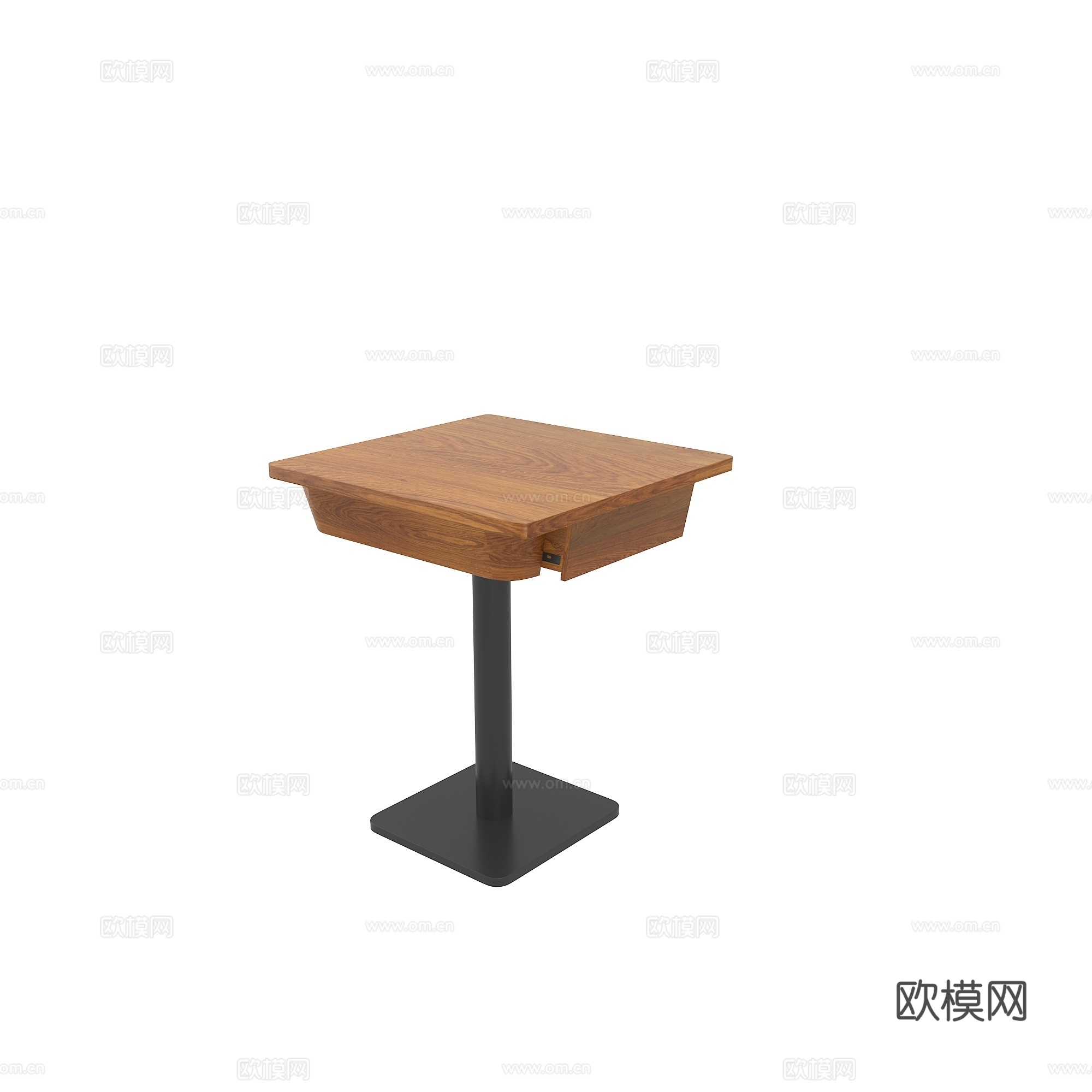 带抽屉餐桌3d模型