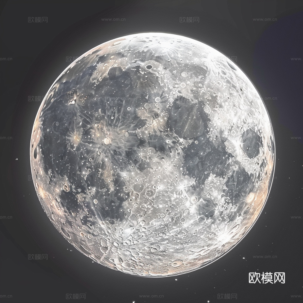 月球灯星球月亮陨石表表面