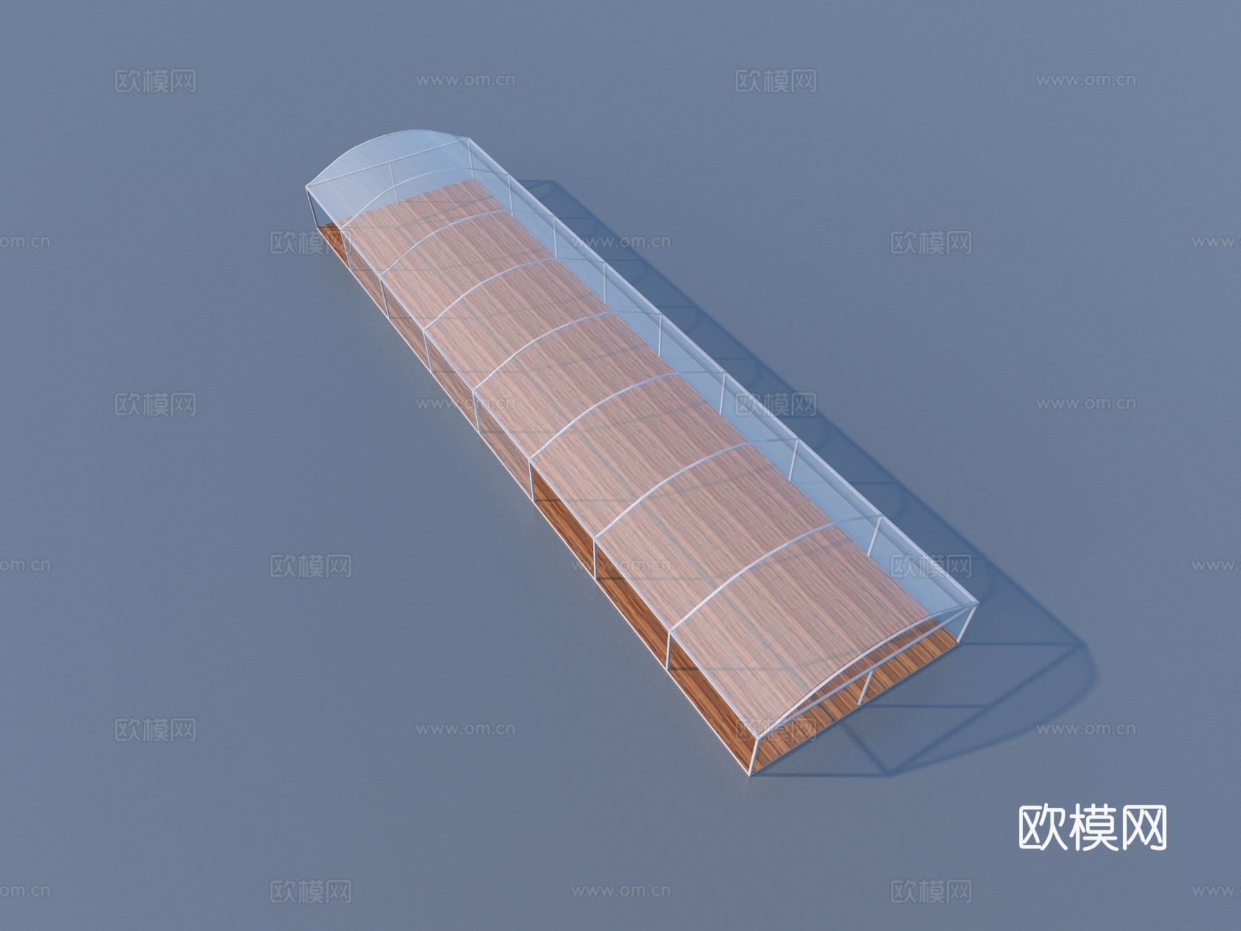 温室大棚 玻璃房 玻璃采光顶3d模型