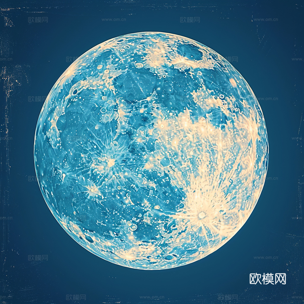 月球灯星球月亮陨石表表面