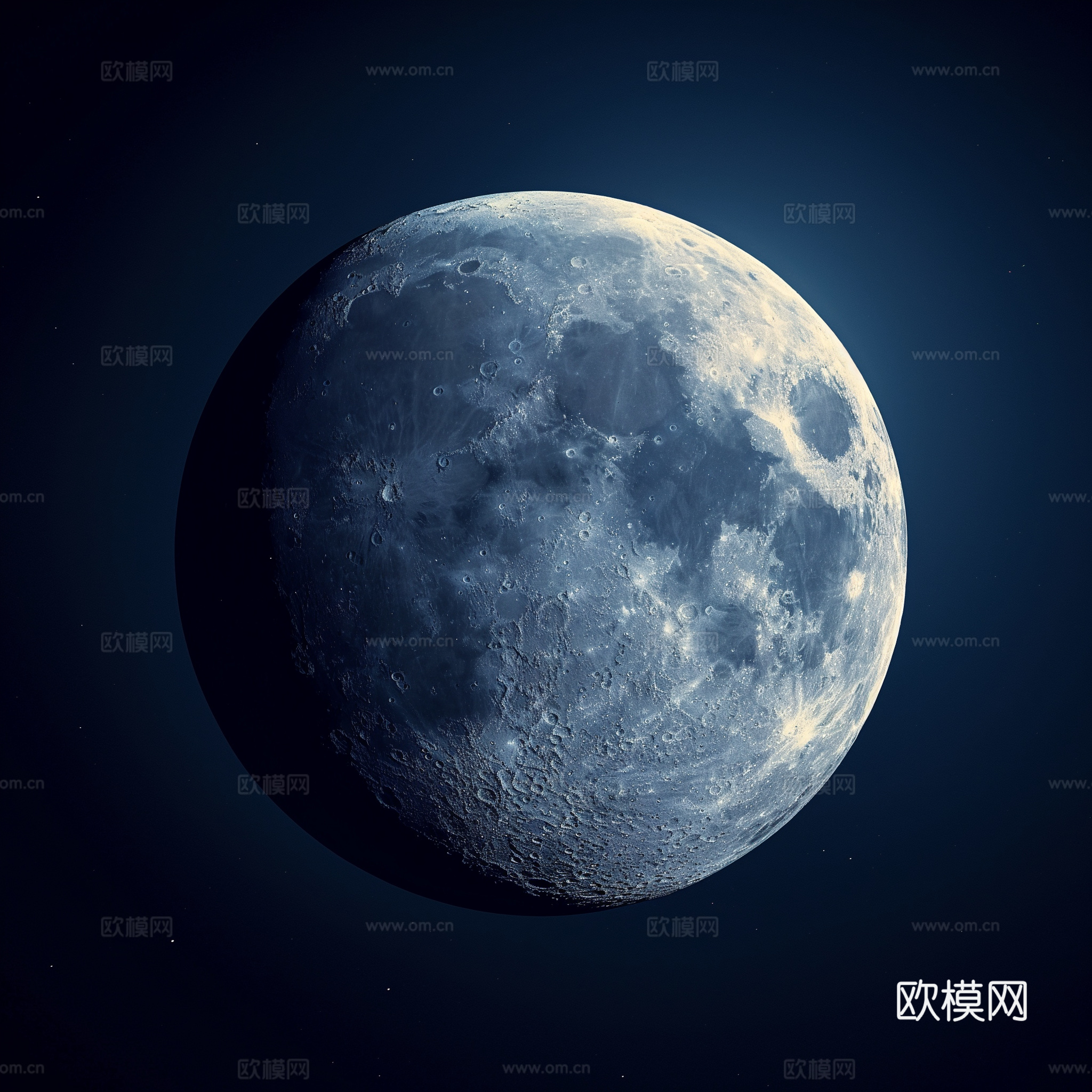 月球灯星球月亮陨石表表面