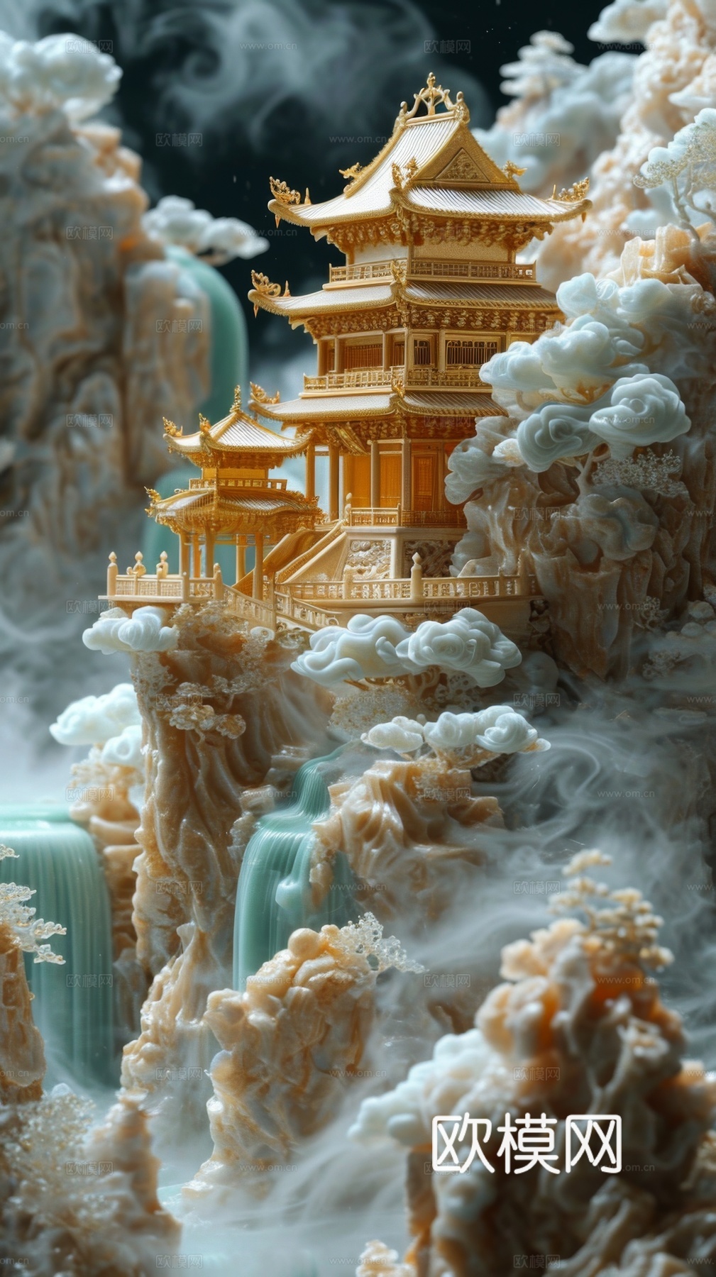 国风山水壁纸壁画