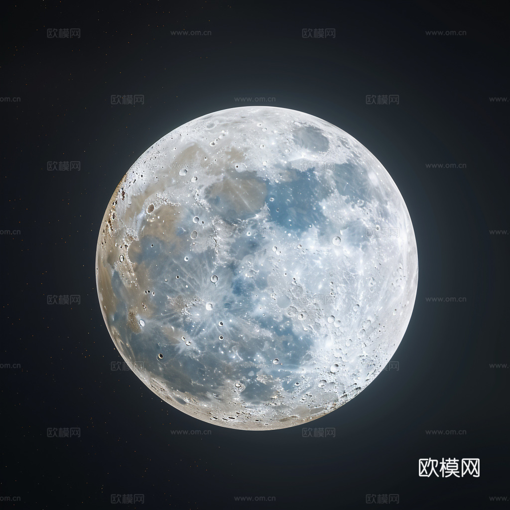 月球灯星球月亮陨石表表面