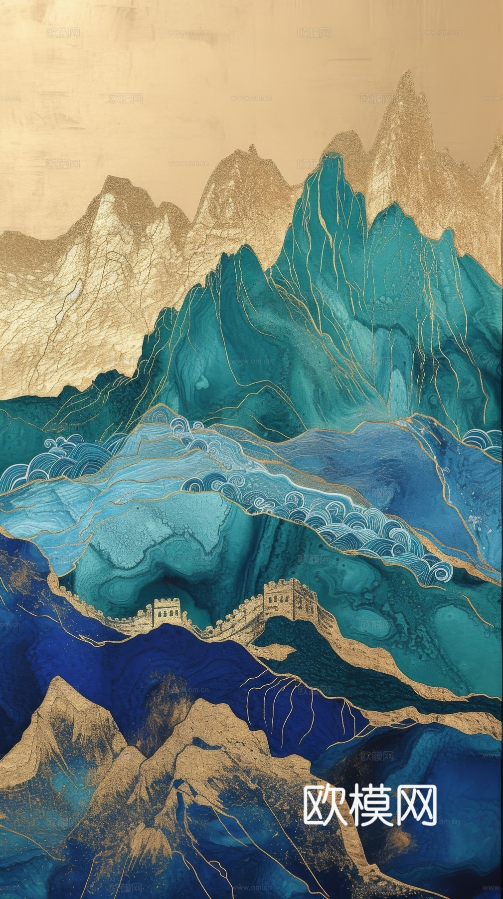 国风山水壁纸壁画