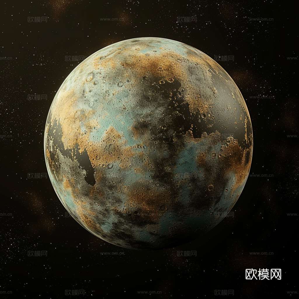 月球灯星球月亮陨石表表面