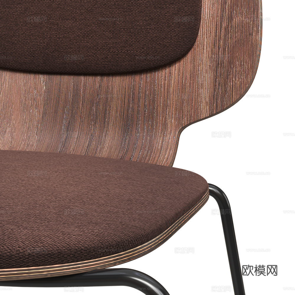 现代极简餐椅3d模型