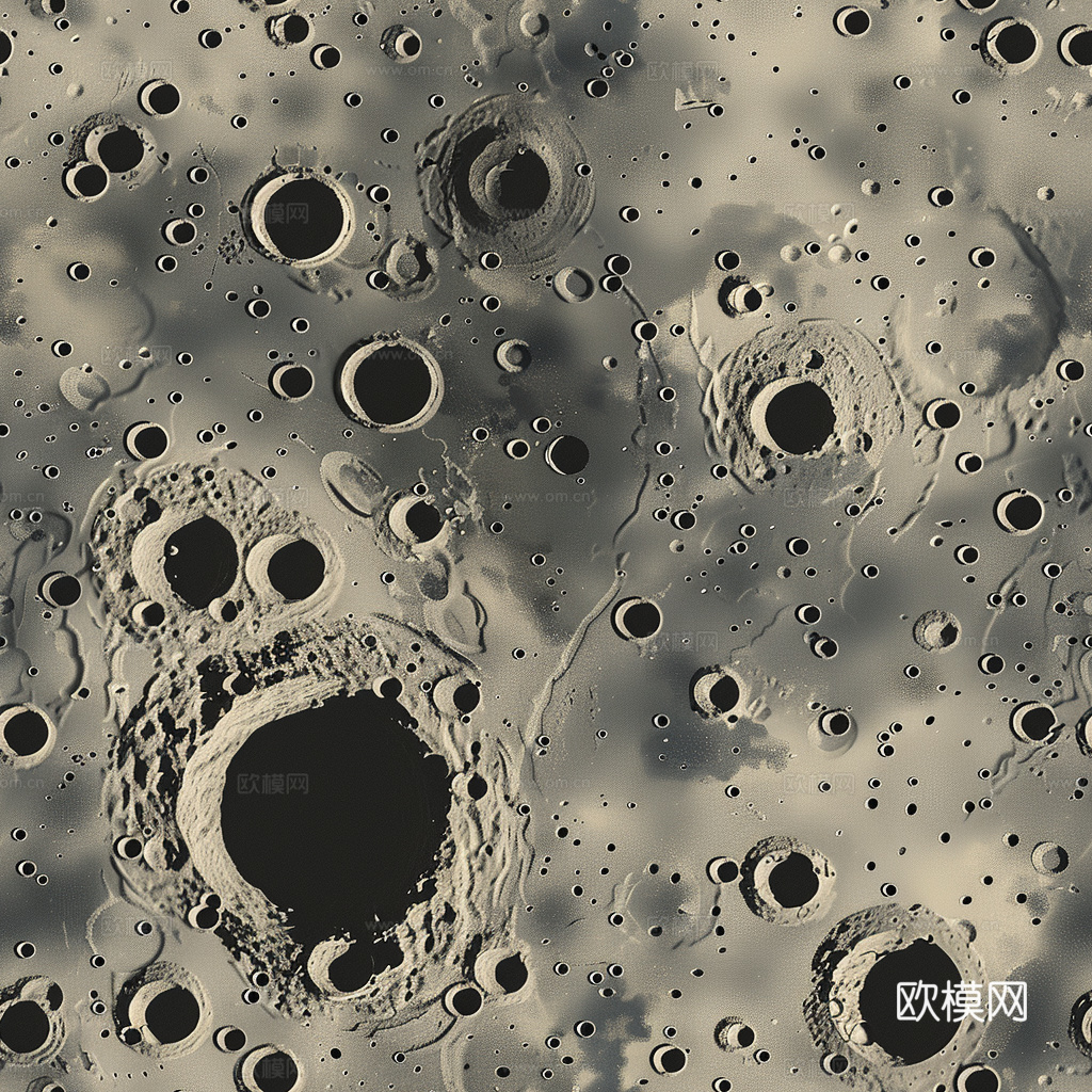 月球灯星球月亮陨石表表面