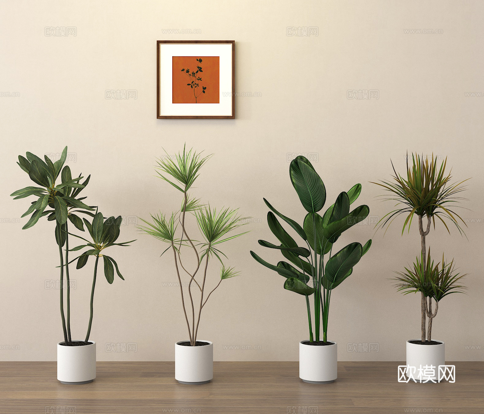盆栽 盆景 绿植 植物su模型