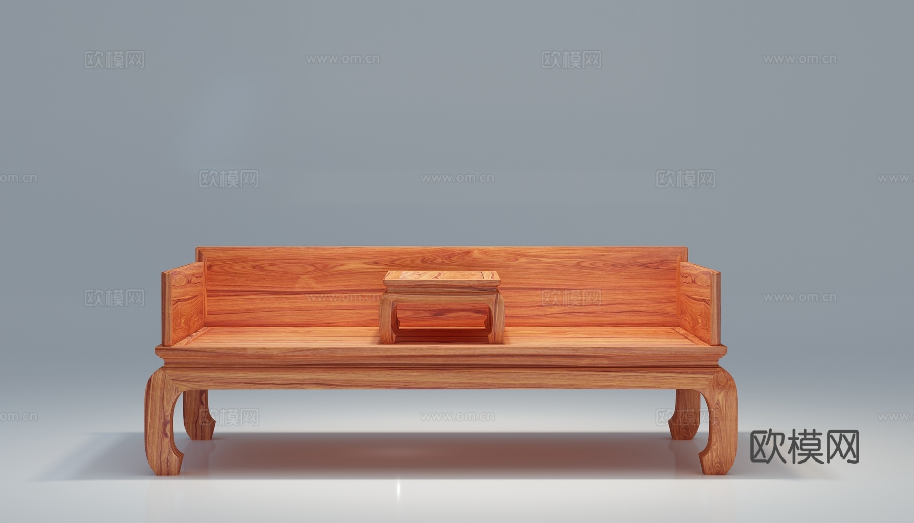 明式经典罗汉床3d模型