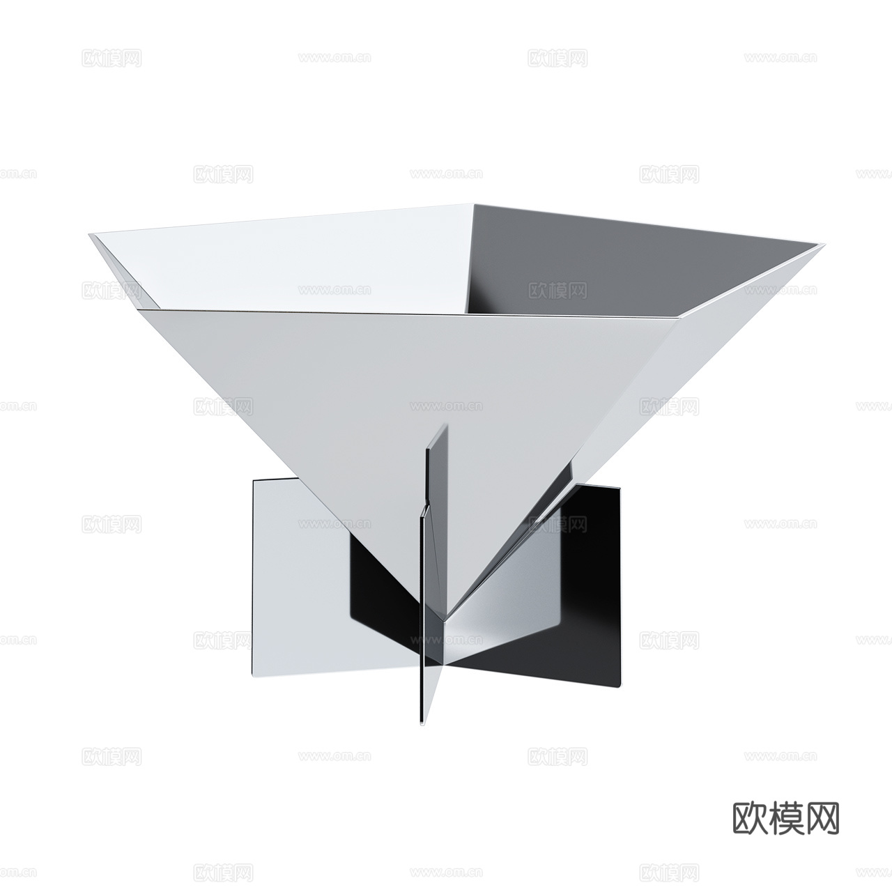 Normann 极简装饰碗 金属碗 不锈钢碗 装饰品摆件3d模型