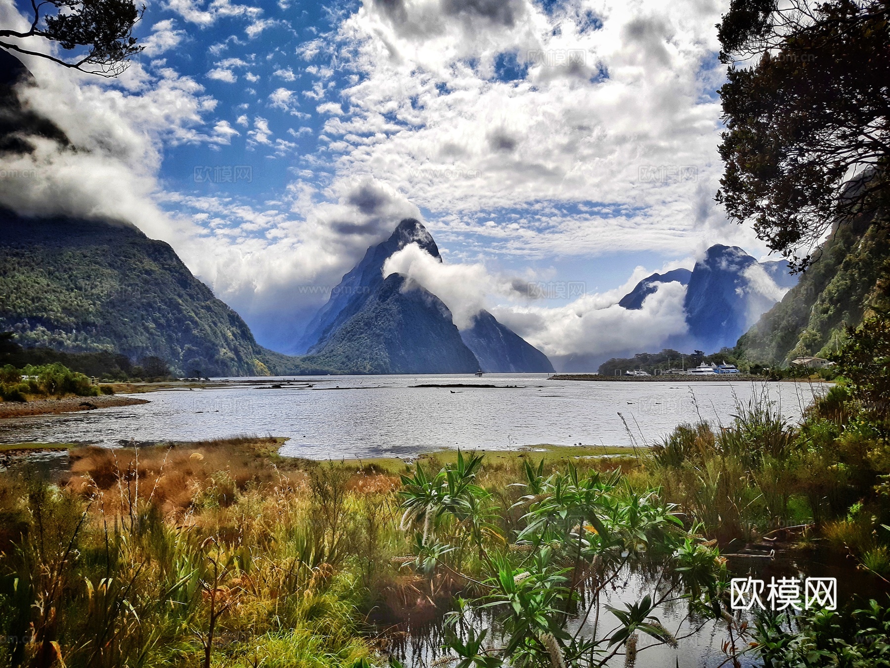 湖泊风景  山水风景
