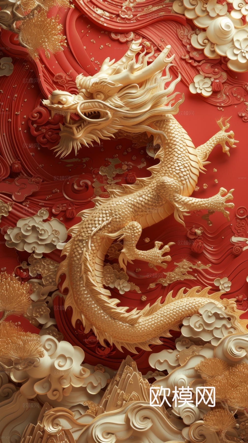 国风山水壁纸壁画
