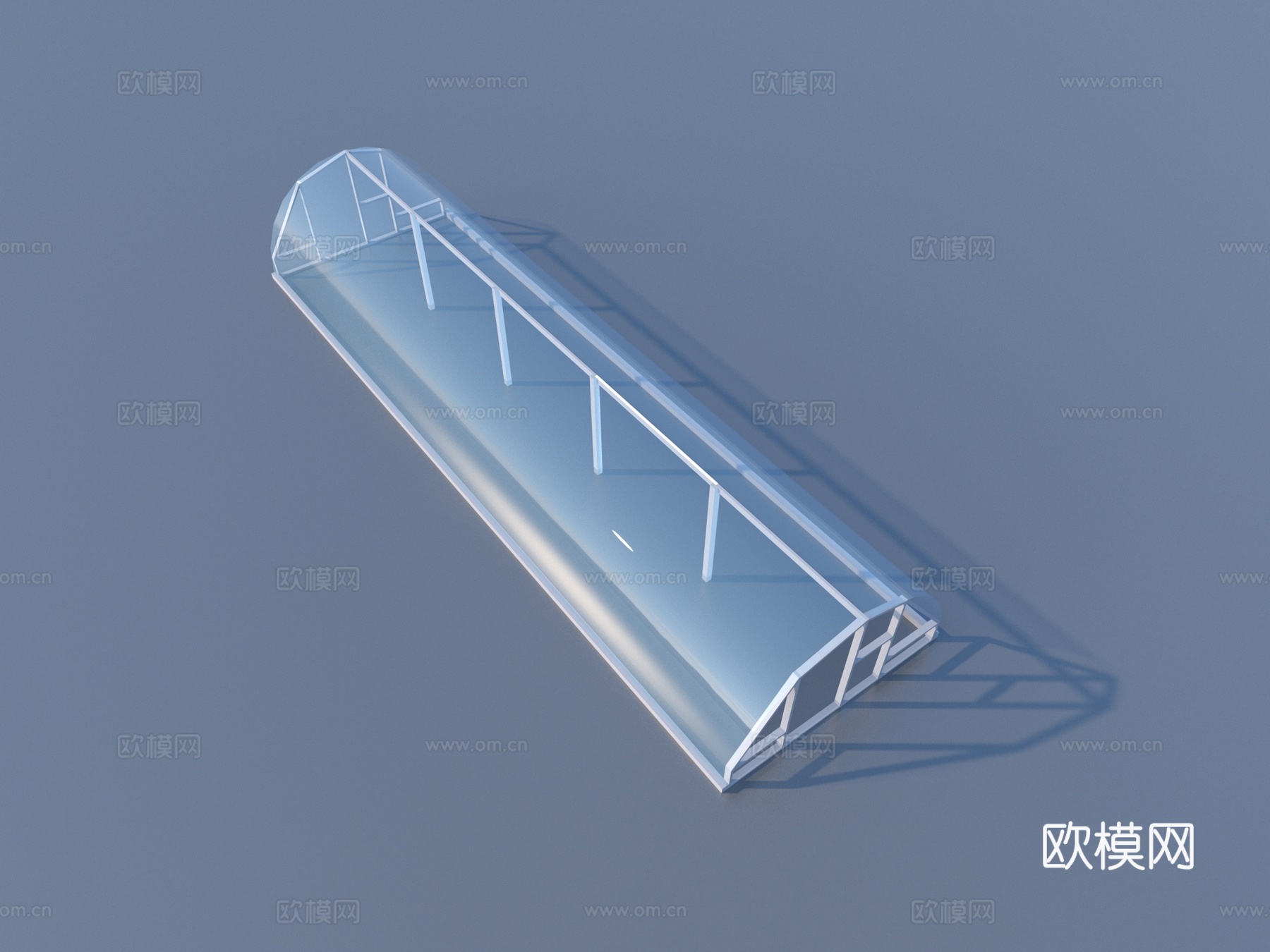 温室大棚 玻璃房 玻璃采光顶3d模型
