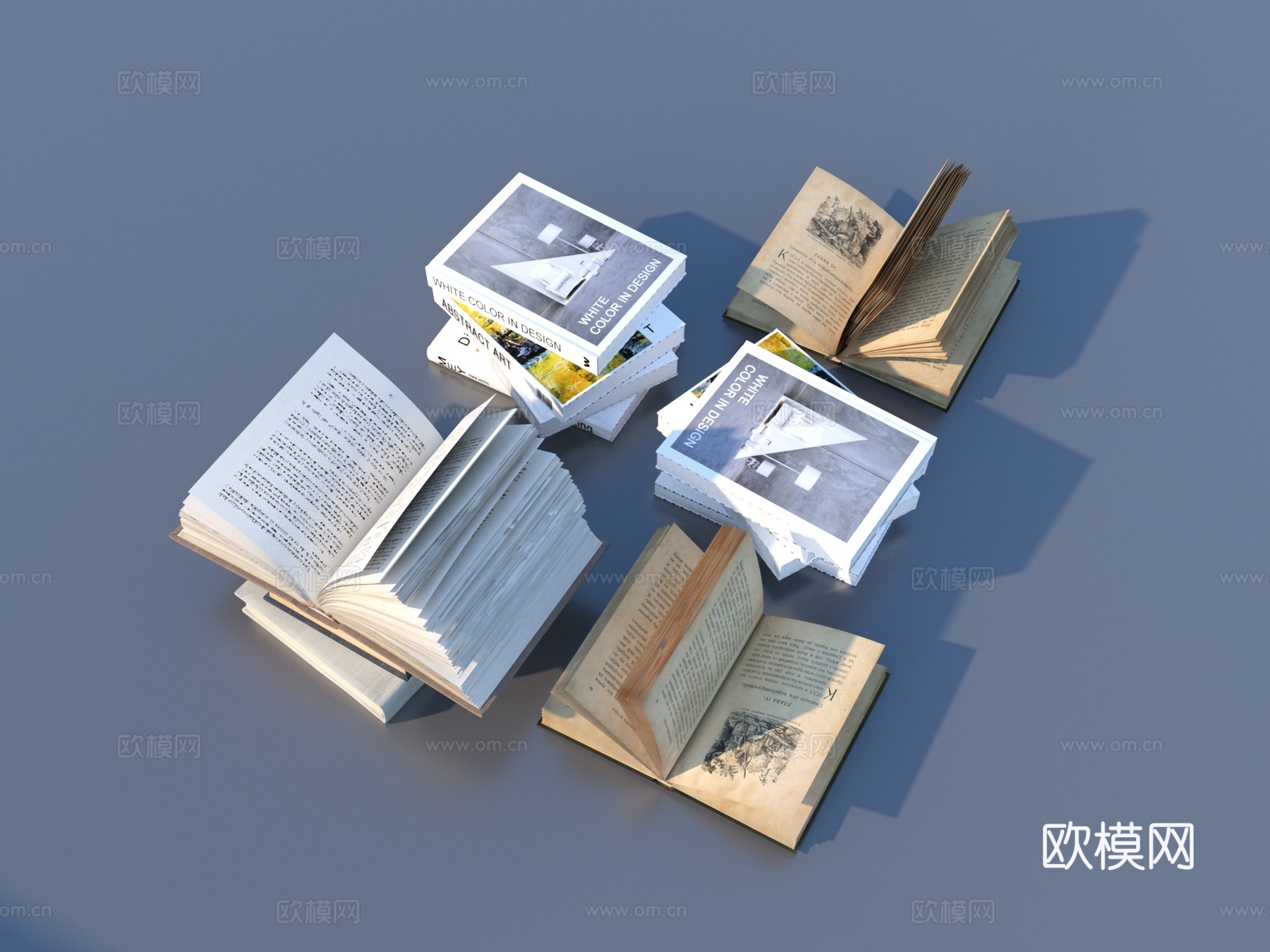 书 书籍 笔记本 名著小说 杂志 书刊3d模型