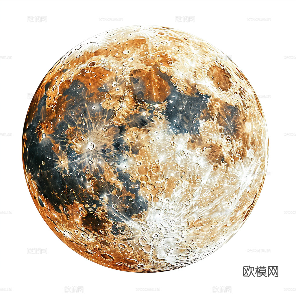 月球灯星球月亮陨石表表面