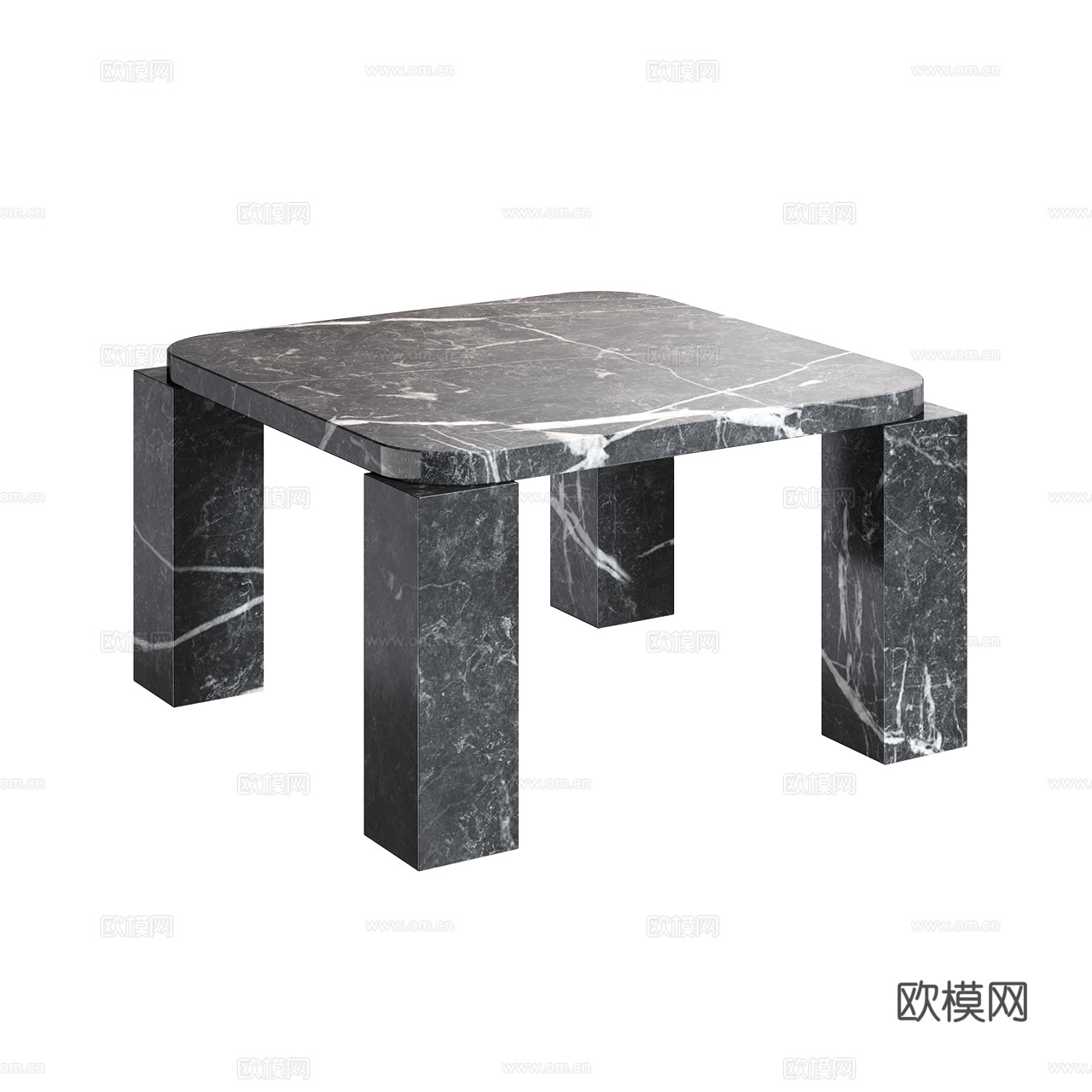New Works 极简茶几 意式茶几 大理石茶几 方形茶几3d模型
