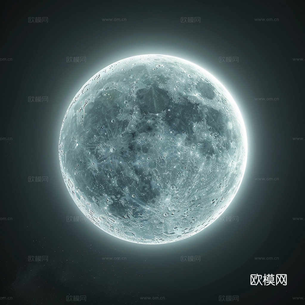 月球灯星球月亮陨石表表面