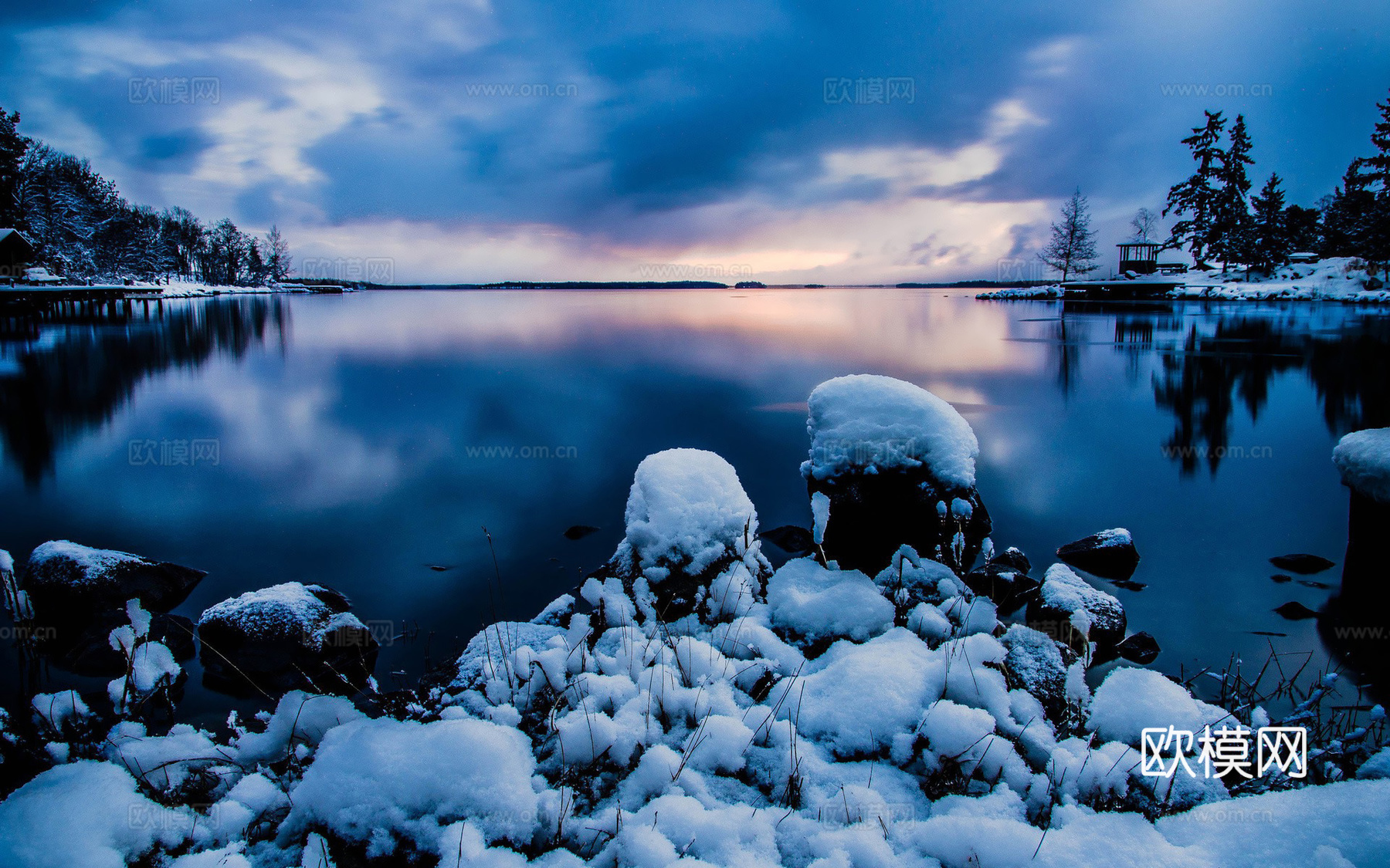 雪山风景  雪景